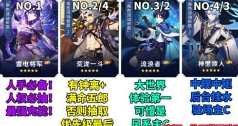 《原神》3.3抽取建议全解析