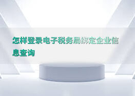 电子税务局绑定