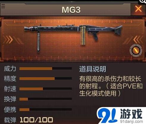 穿越火线手游MG3价格与换弹技巧攻略分享