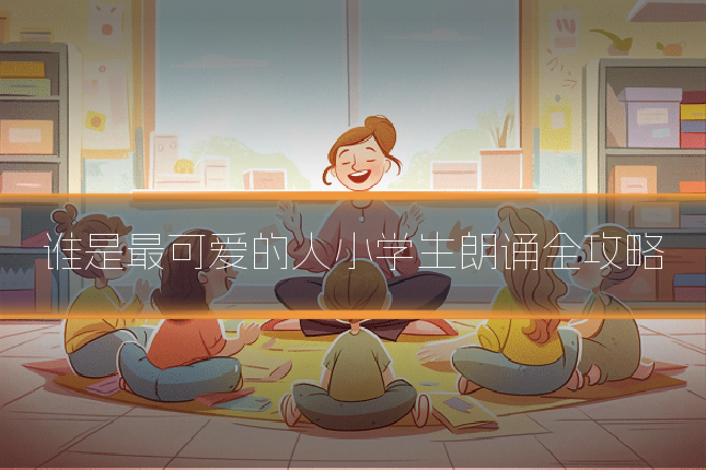 谁是最可爱的人小学生朗诵全攻略