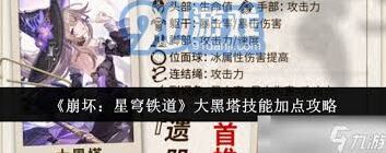 崩坏星穹铁道大黑塔加点思路分享