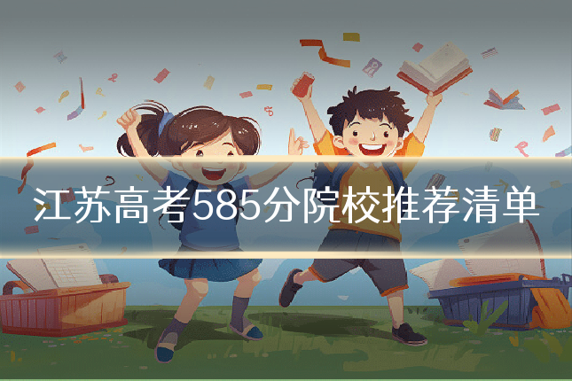 江苏高考585分院校推荐清单