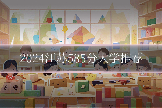 2024江苏585分大学推荐