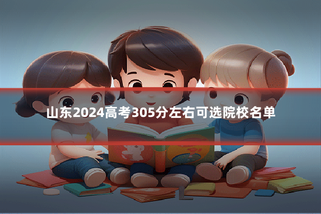 山东2024高考305分左右可选院校名单