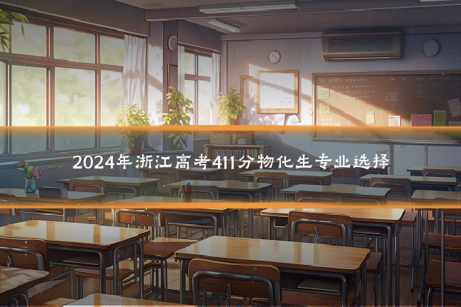 2024年浙江高考411分物化生专业选择